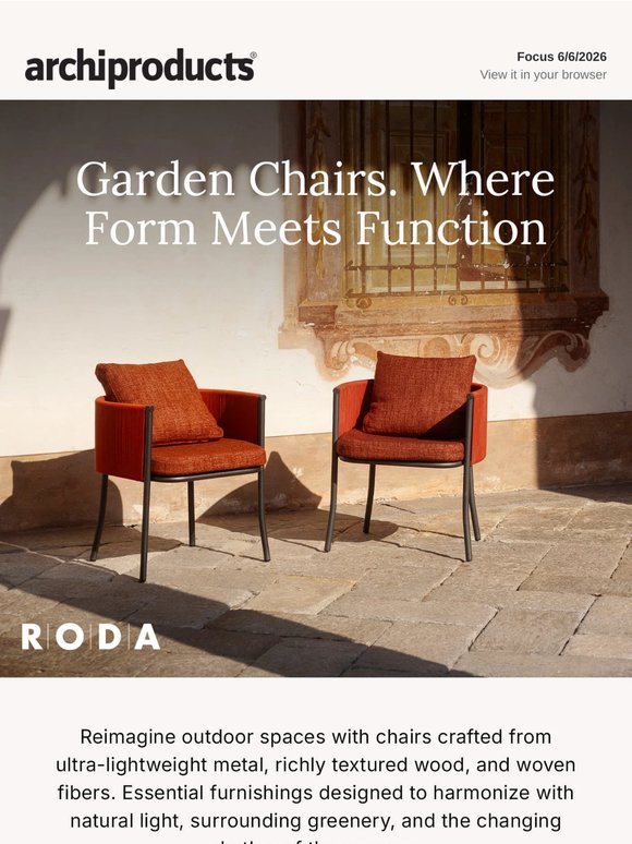 Garden Chairs. Where Form Meets Function