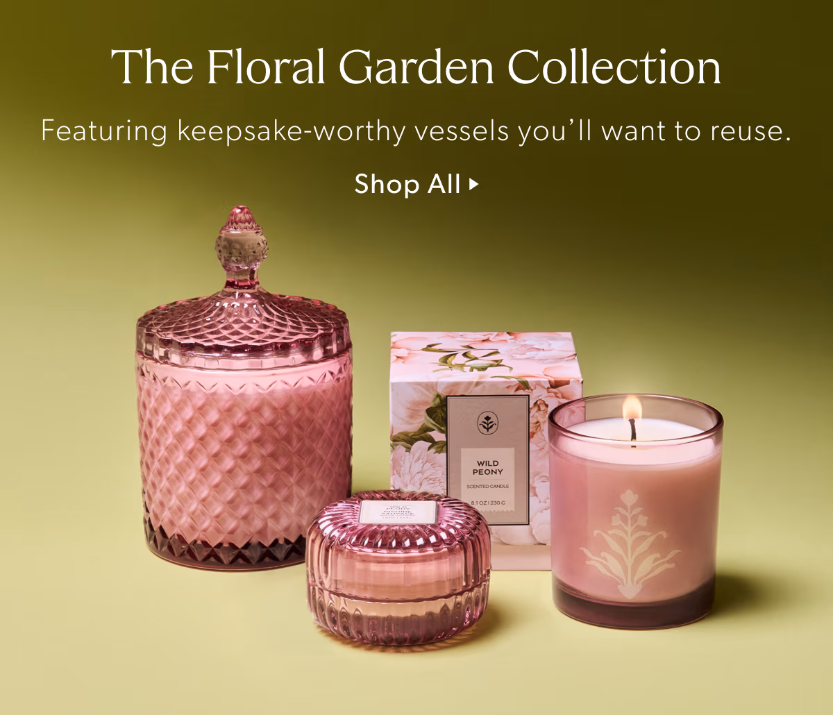 The Floral Garden Collection | Featuring keepsake-worthy vessels you'll want to reuse.