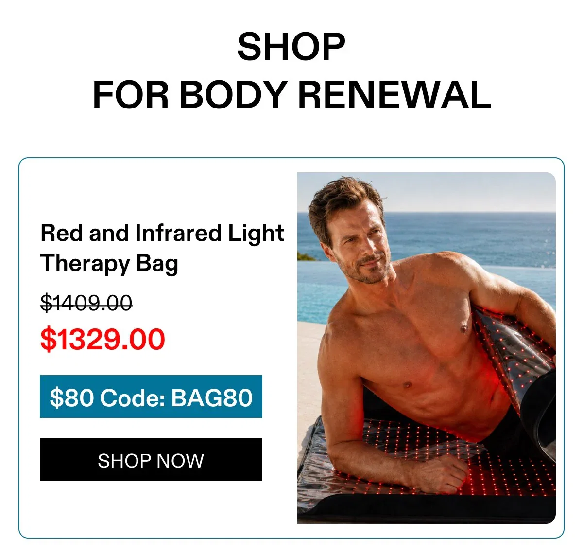 Red and Infrared Light Therapy Bag