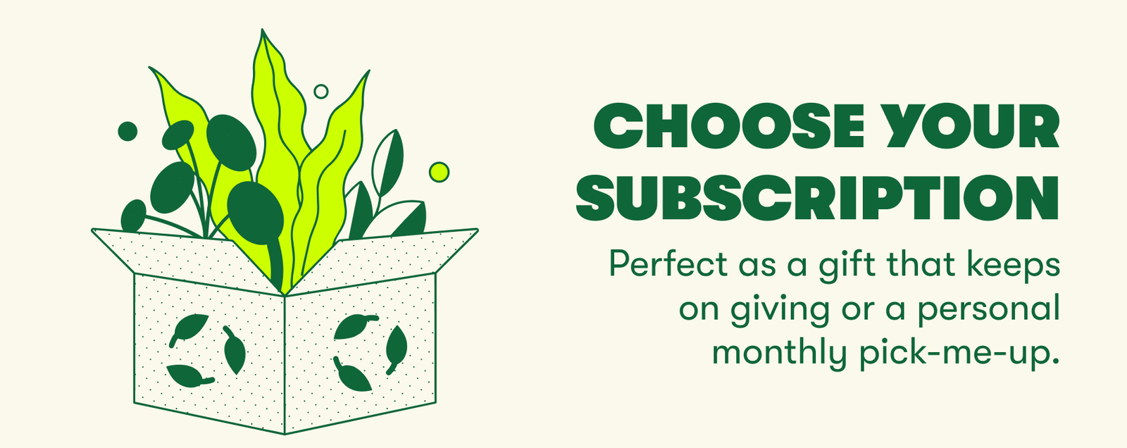 a new plant every month. no spoilers. 