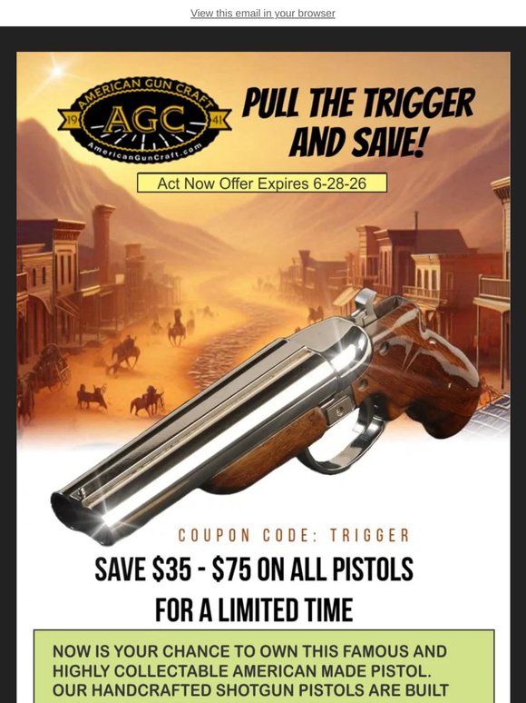 12 Gauge Sawed-off Shotguns SAVE NOW - Expires Soon - Up to $75 off