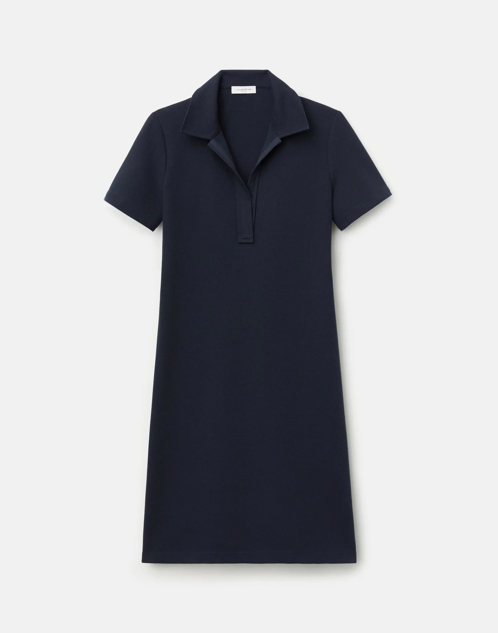 Image of Cotton Piqué Jersey Short Polo Dress