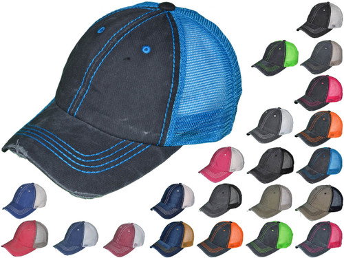 Vintage Distressed Trucker Hats