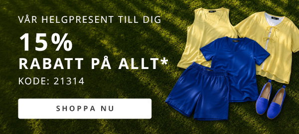 Nu firar vi! Du får 15% på ALLT