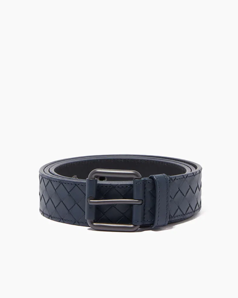 Refined Everyday Woven Leather Belt
