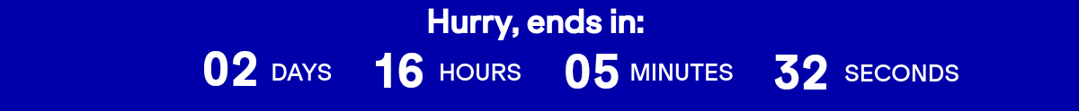 Hurry, ends on 06/08 at 11:59 PM eastern time.