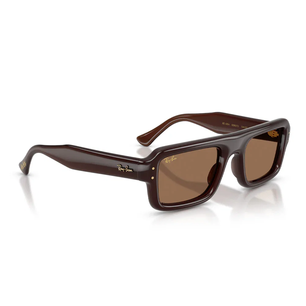 Image of A$AP Rocky x Ray-Ban Flacko Puffer - Transparent Brown/Dark Brown Lense