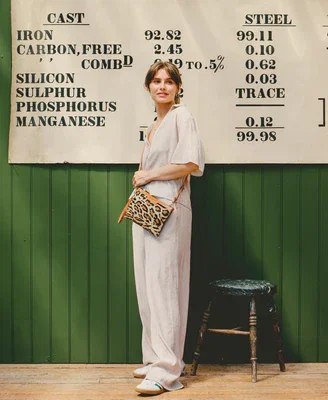 Diana Clutch in Leopard Print