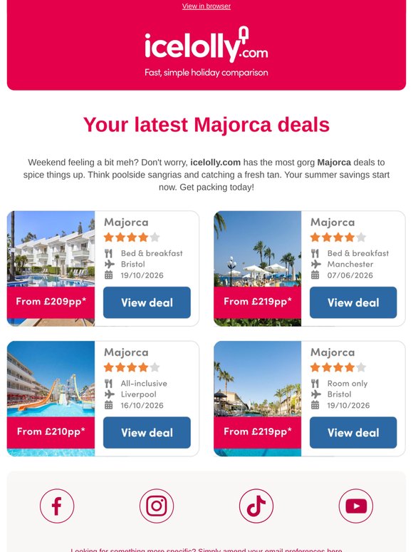 🏖️ Your latest Majorca deals await...