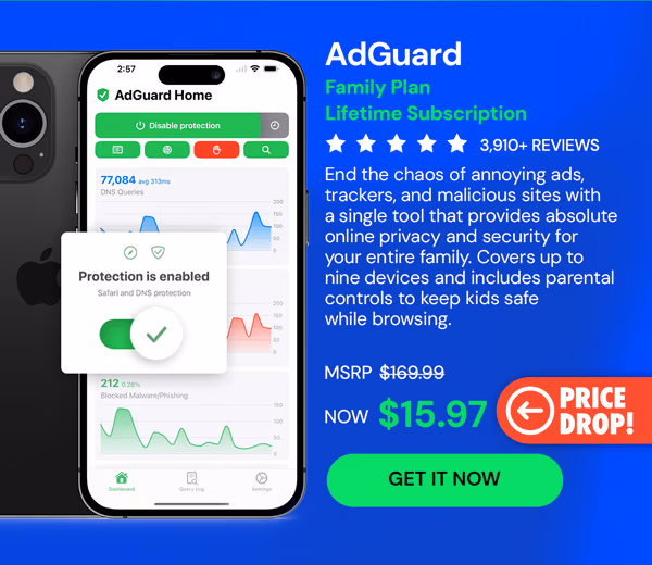 AdGuard Family Plan: Lifetime Subscription