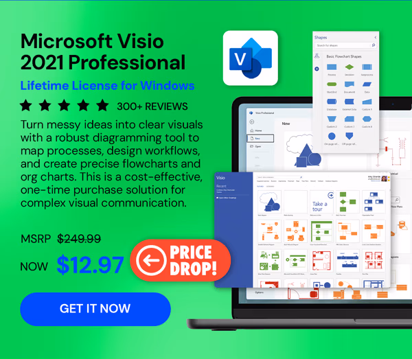 Microsoft Visio 2021 Professional: Lifetime License for Windows