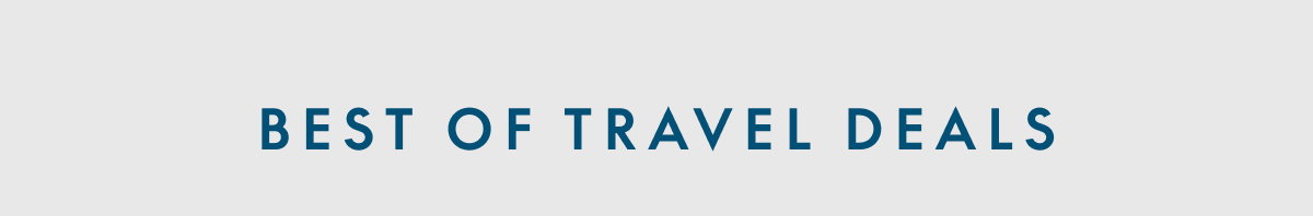 Up to 50% off* Travel Deals