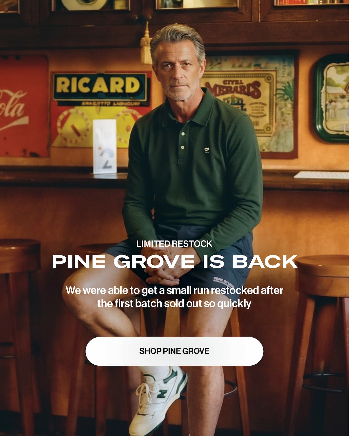 LIMITED RESTOCK PINE GROVE IS BACK We were able to get a small run restocked after the first batch sold out so quickly