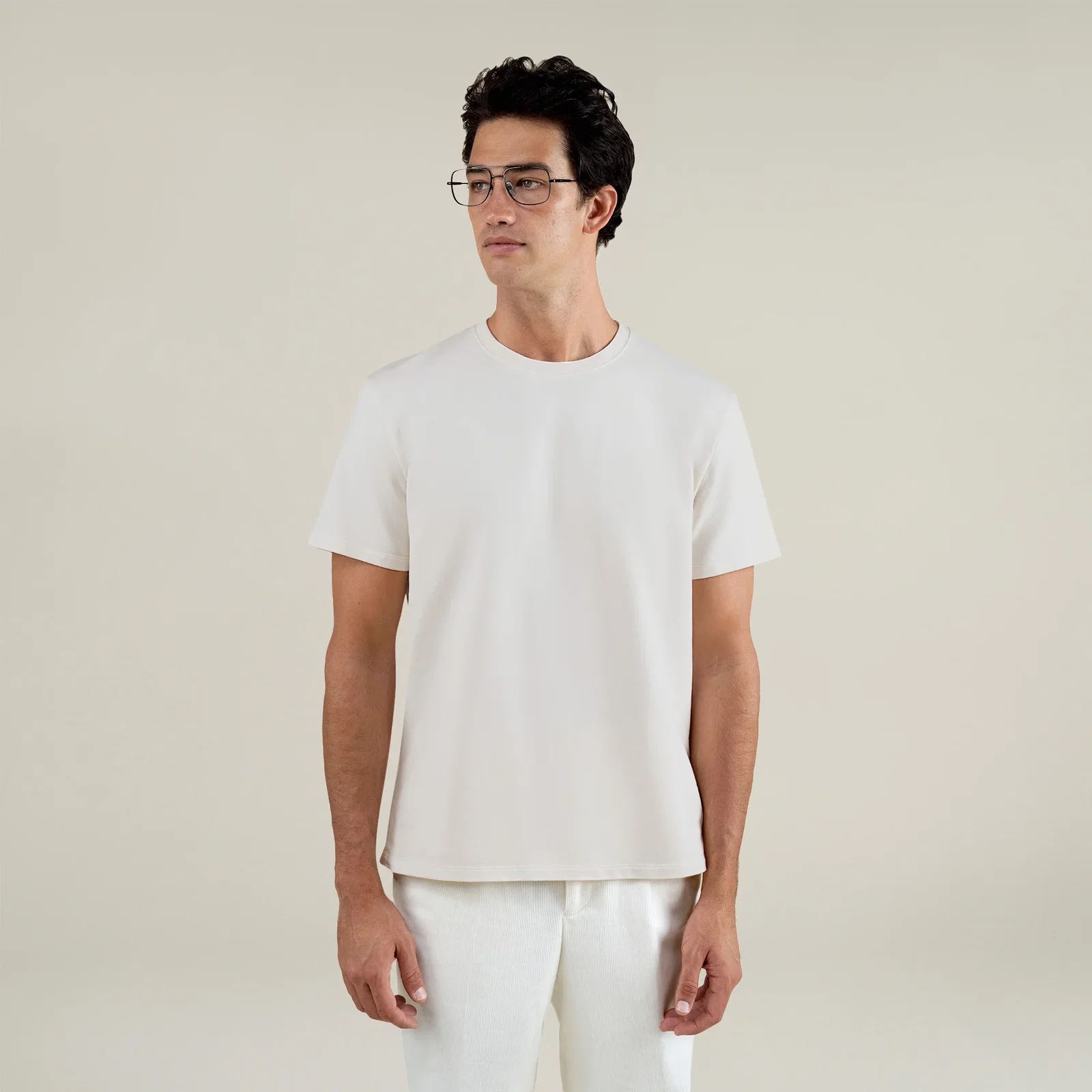 Image of Cumulus Crew T-Shirt - Bone