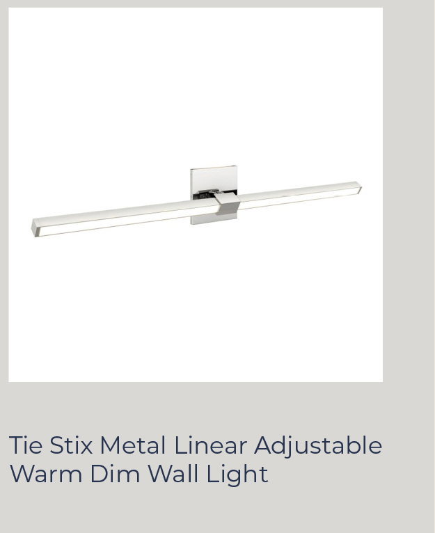 Tie Stix Metal Linear Adjustable Warm Dim Wall Light