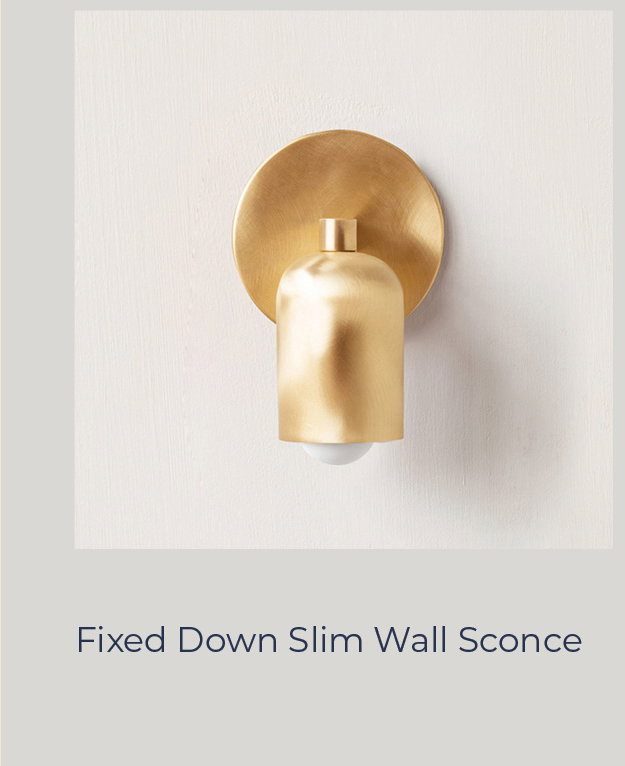 Fixed Down Slim Wall Sconce