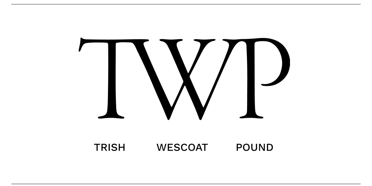 TWP — Trish Wescoat Pound Logo in black.
