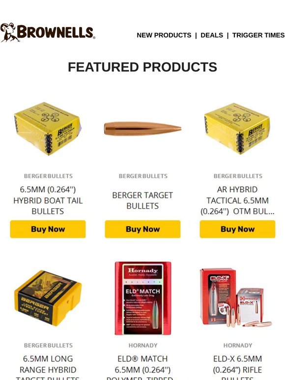 6.5 Bullets on Sale