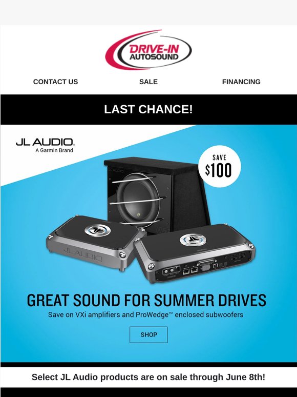 Last Weekend to Shop JL Audio Sales!