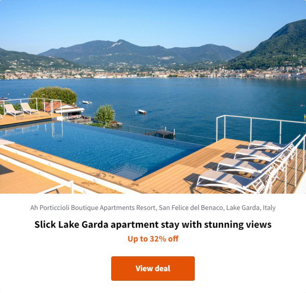 Slick Lake Garda apartment stay with stunning views