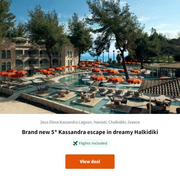 Brand new 5* Kassandra escape in dreamy Halkidiki