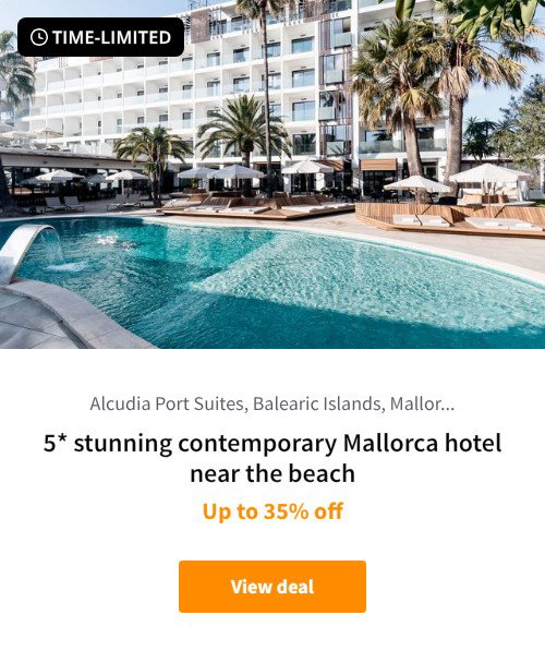 5* stunning contemporary Mallorca hotel near the beach