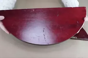 She covers old table leaves with spackling putty for this wild decor idea