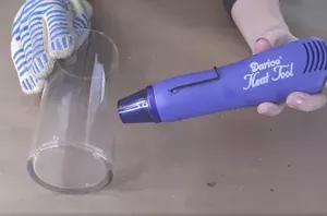 The strangely beautiful reason she heats up her plain glass vase ($0 update!)