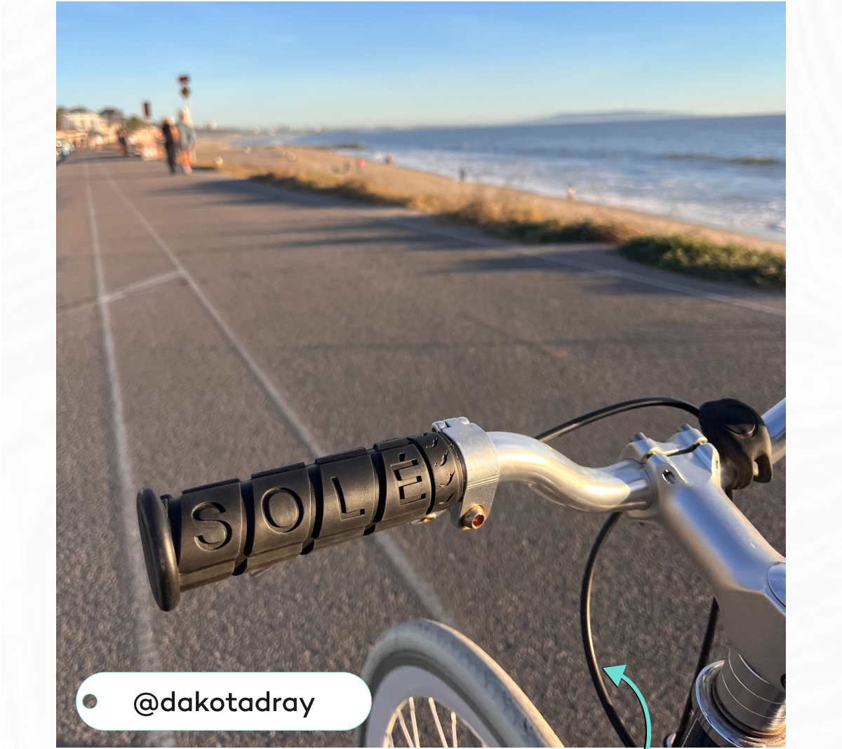 @dakotadray riding a single speed bike