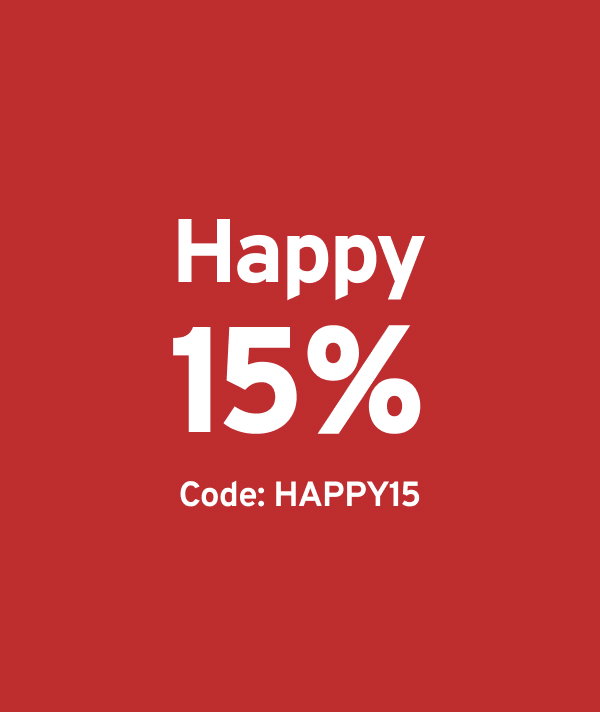 Mit Code HAPPY15 morgen 15% Rabatt* auf fast alles – auch auf Kaffee!