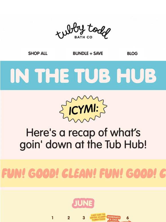 This Week in the Tub Hub