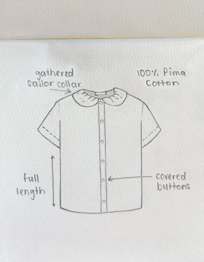 Esme Button Shirt - White