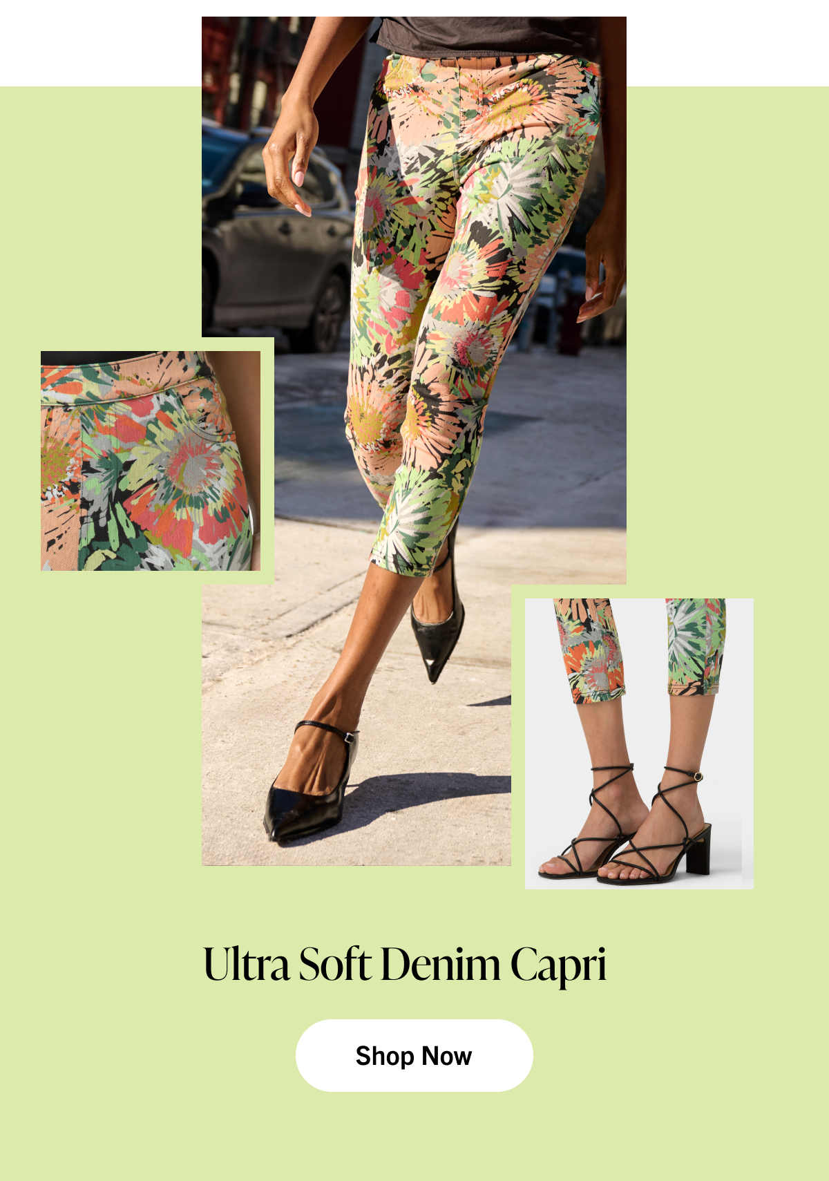 Bloom Ultra Soft Denim Capri