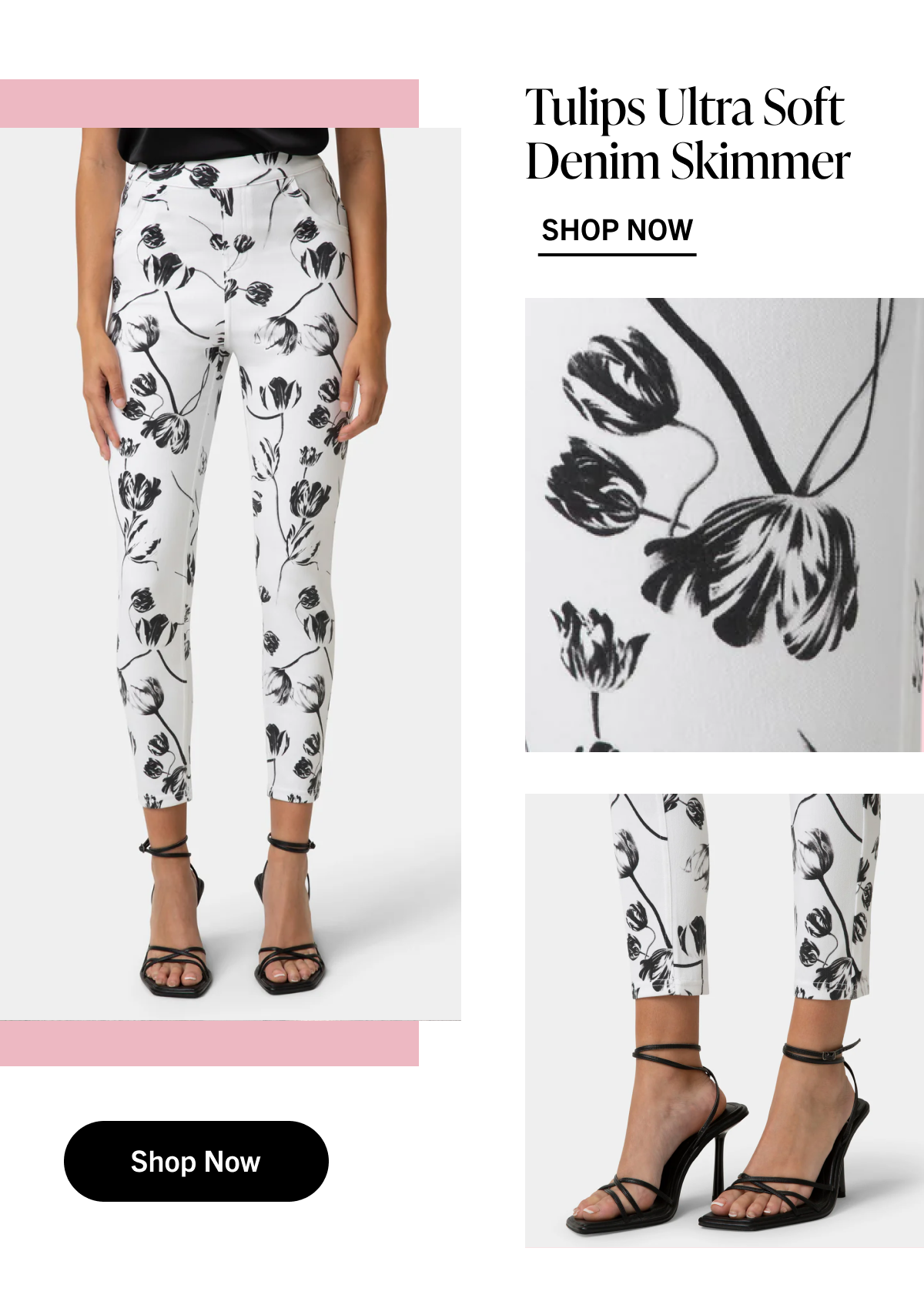 Tulips Ultra Soft Denim Skimmer