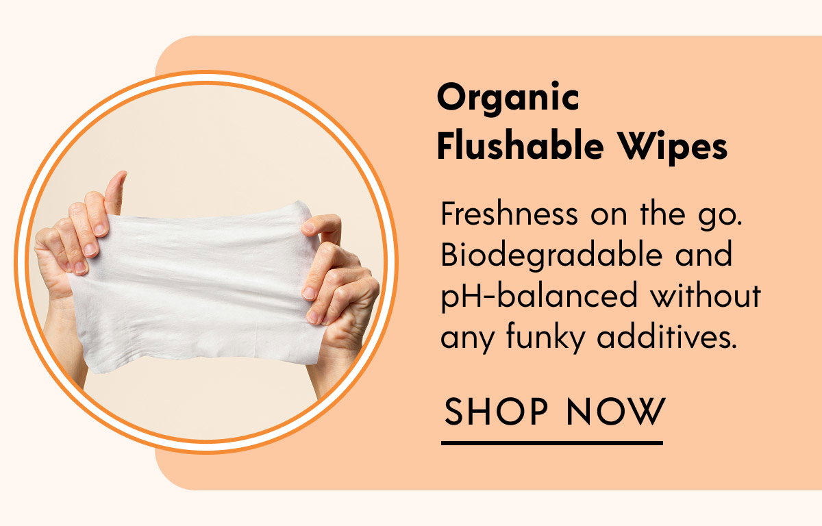 Organic Flushable Wipes