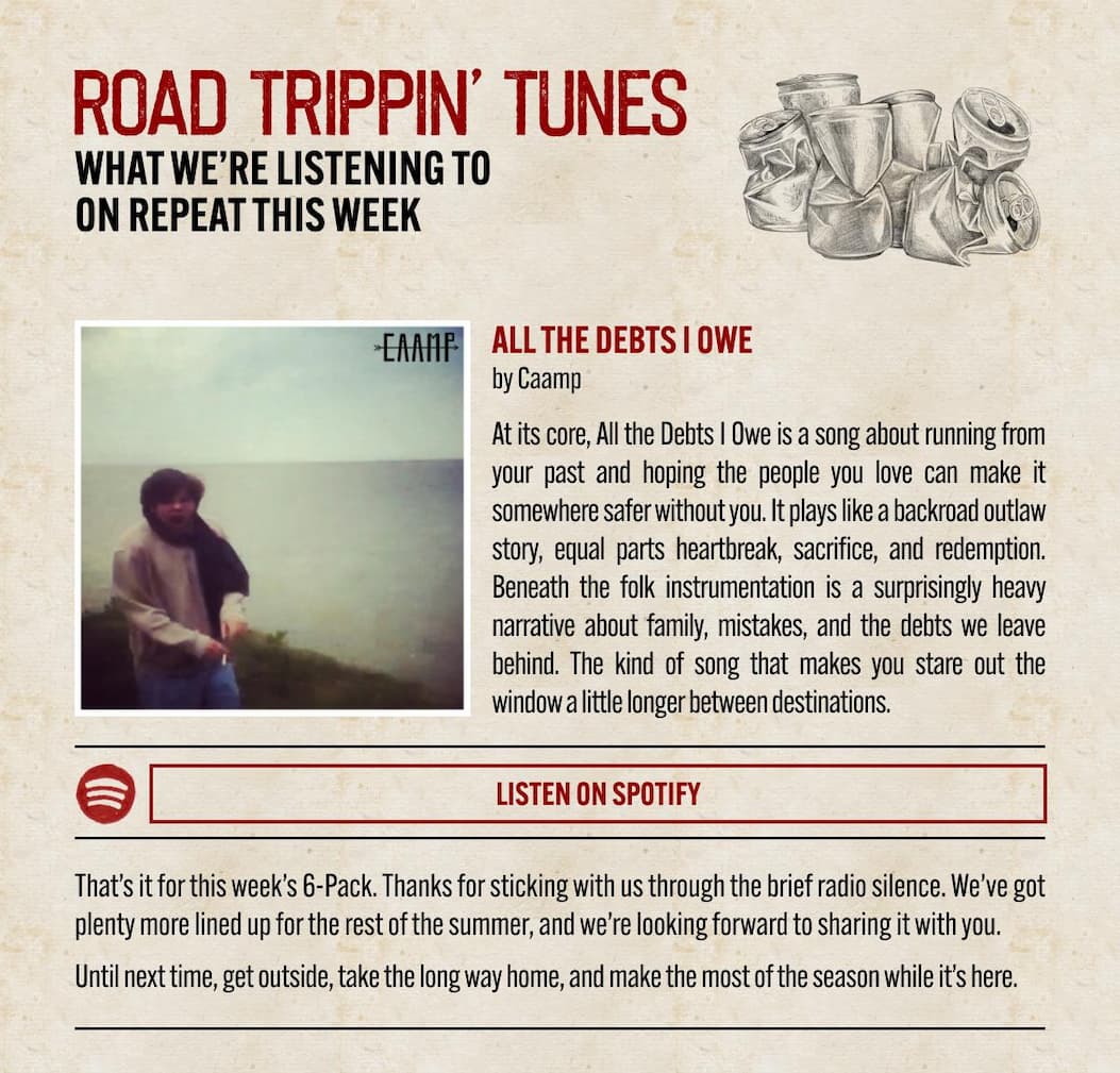 Road Trippin’ Tunes | All the Debts I Owe by Caamp