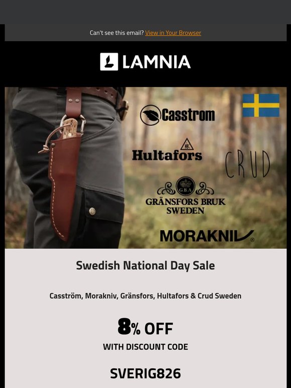 8% OFF – Swedish National Day Sale