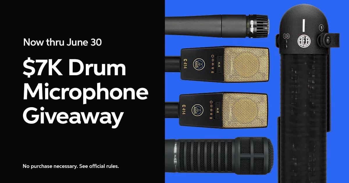 Enter for a Chance to Win the $7K Drum Mic Giveaway*