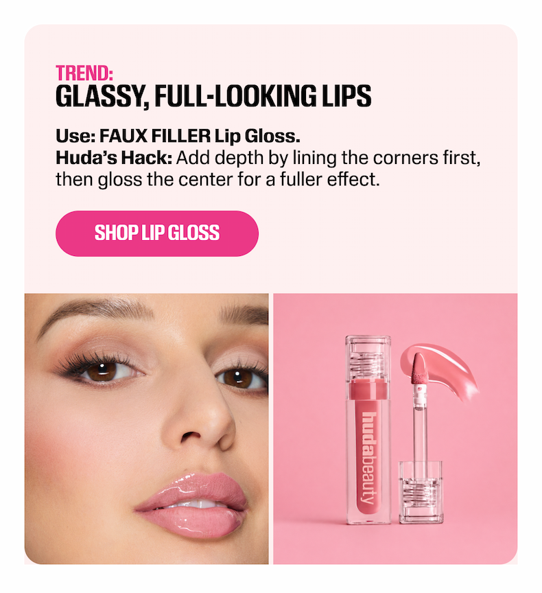 Glassy, full looking lips