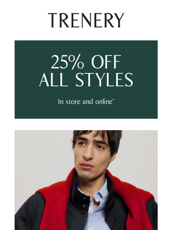 In Demand | 25% Off All Styles