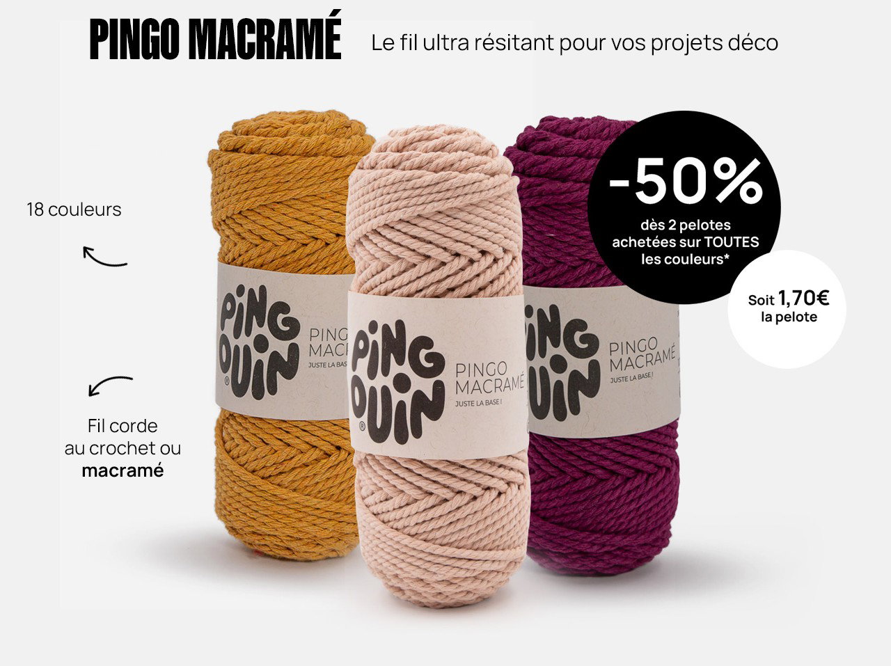 Pingo Raphia Like : -50% dès 2 