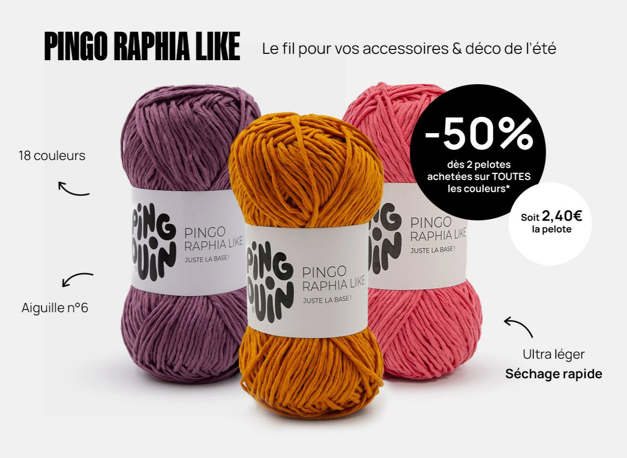 Pingo Raphia Like : -50% dès 2 