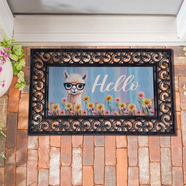 Floral Llama Sassafras Switch Mat