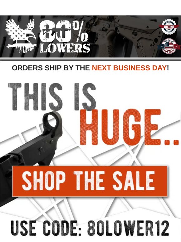 ⬛ 🔥 Save 12% on 80 Lowers – Act Fast! ⬛