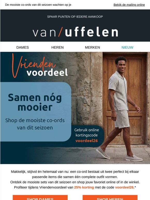 Shop met 25% korting tijdens Vriendenvoordeel