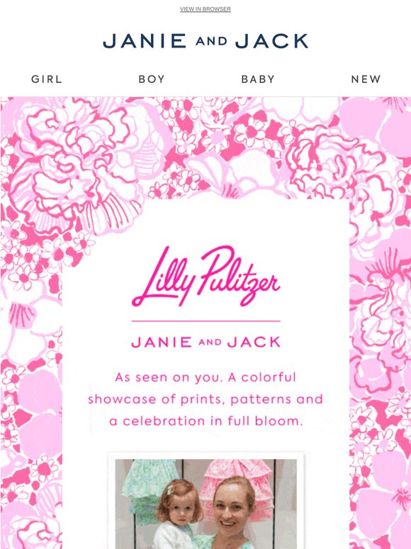 As seen on you: Lilly Pulitzer x Janie and Jack