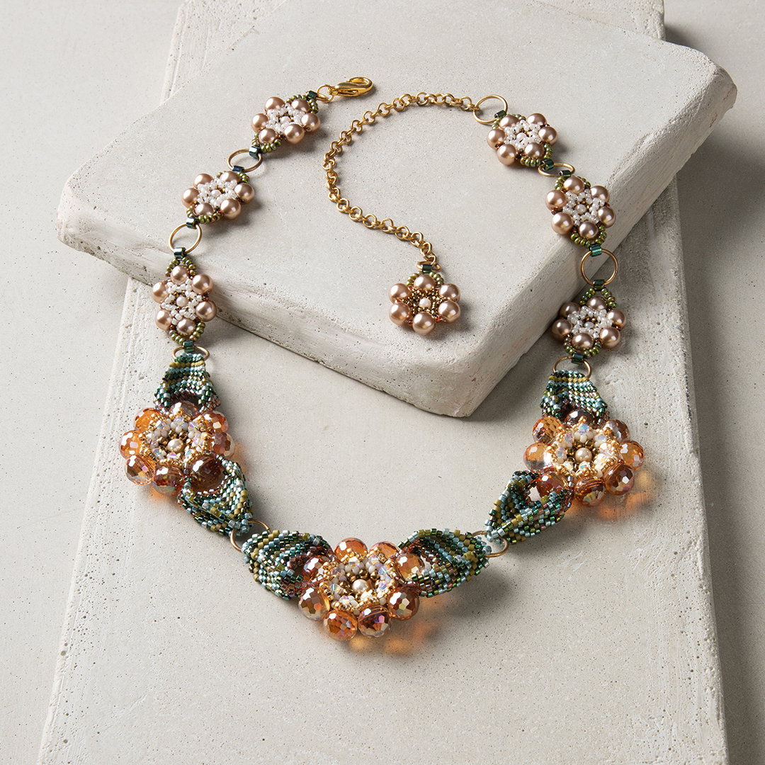 Crystal Bloom Necklace Pattern Download