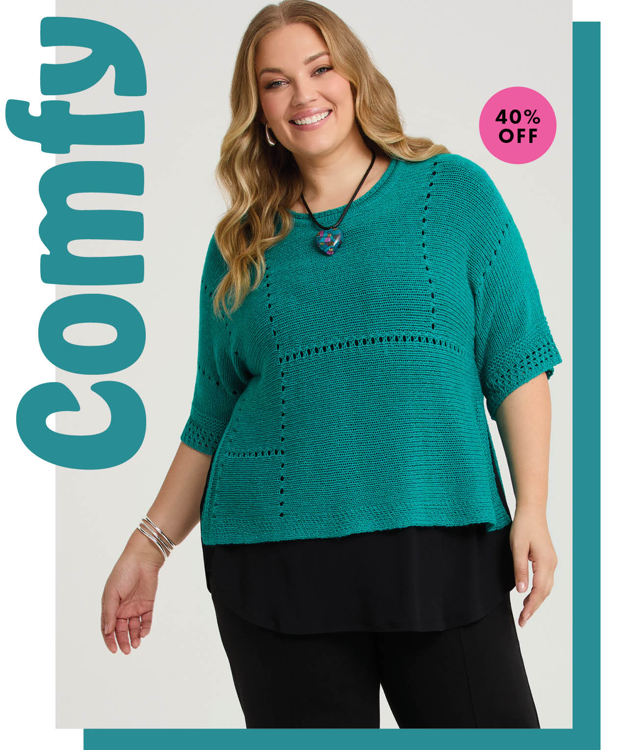 Pointelle Knit Jumper
