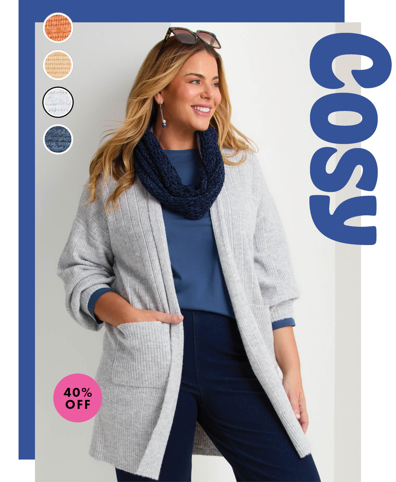 Ribbed Pocket Cardigan