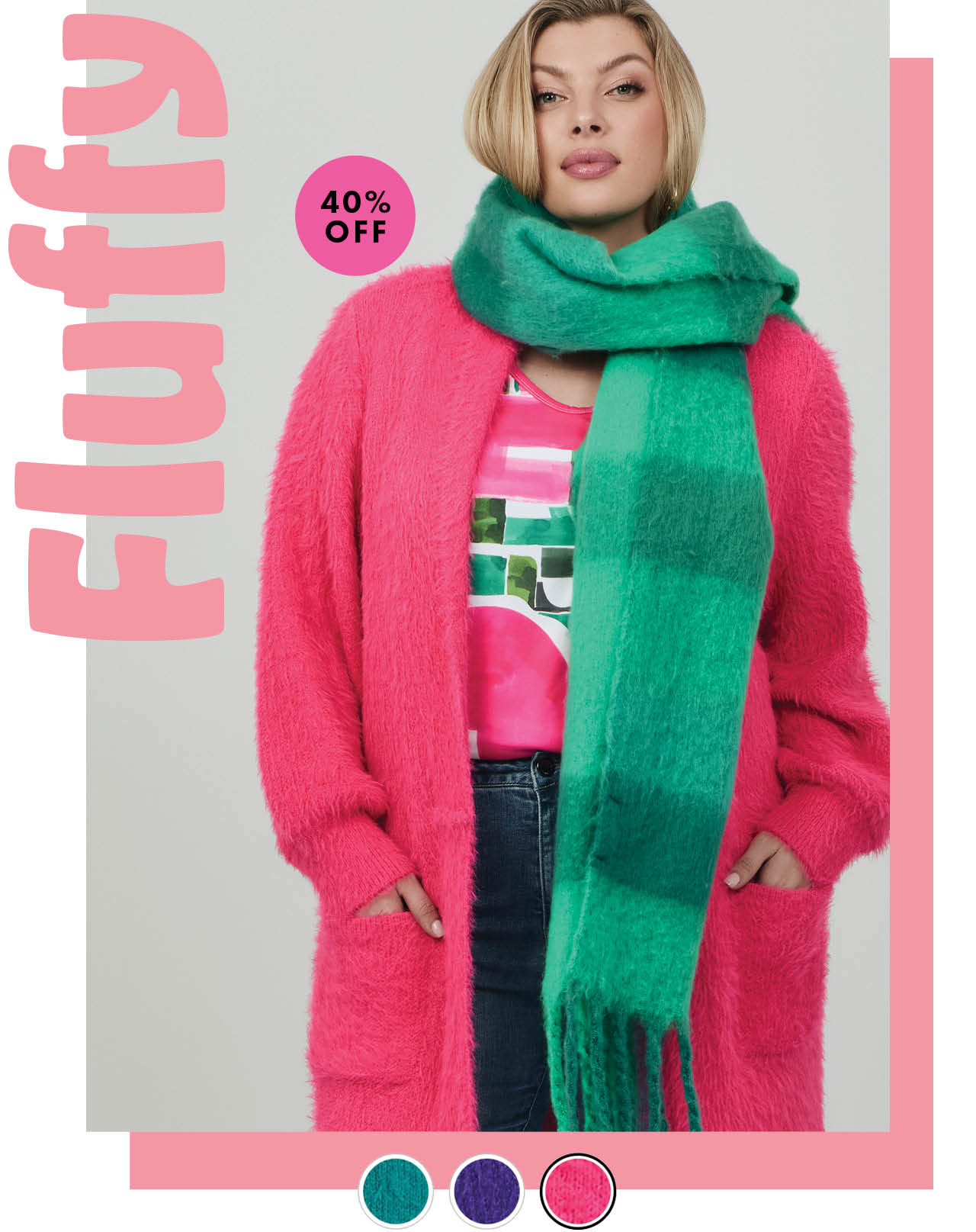 Fluffy Cosy Knit Cardigan